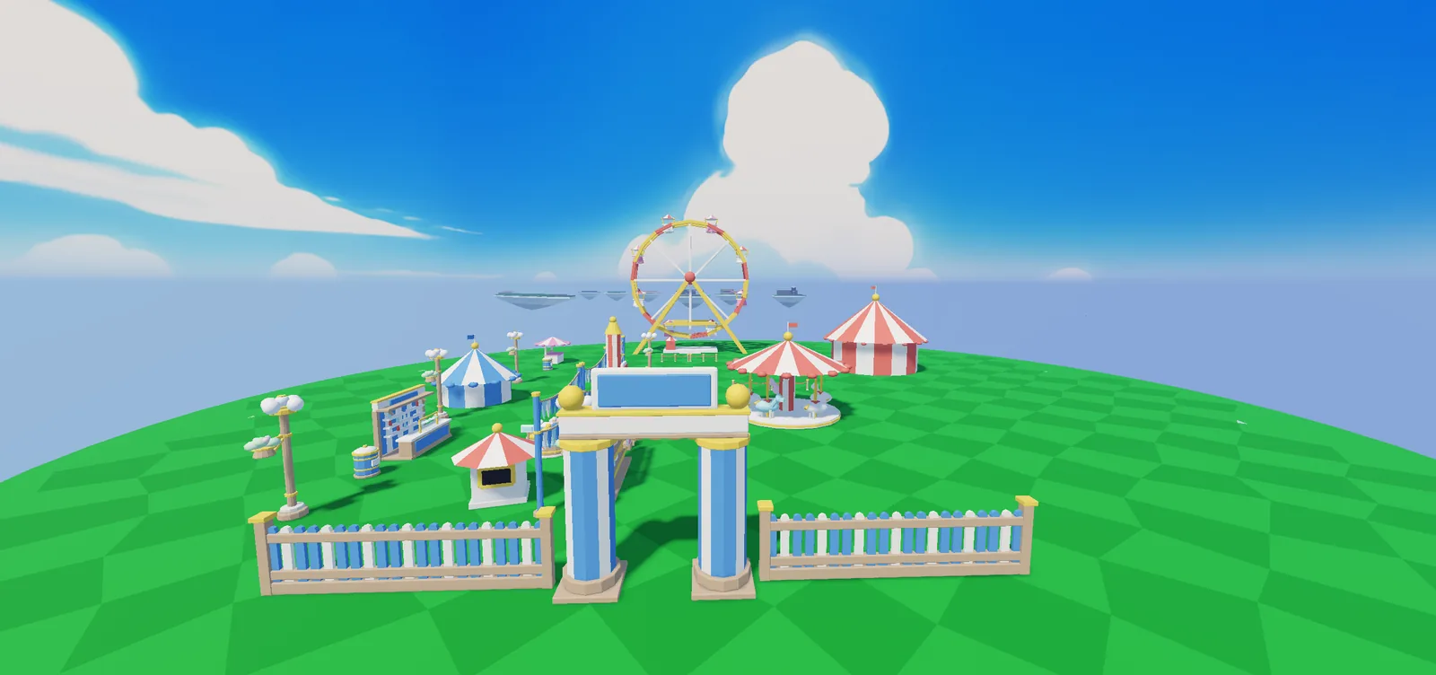 The carnival entrance.